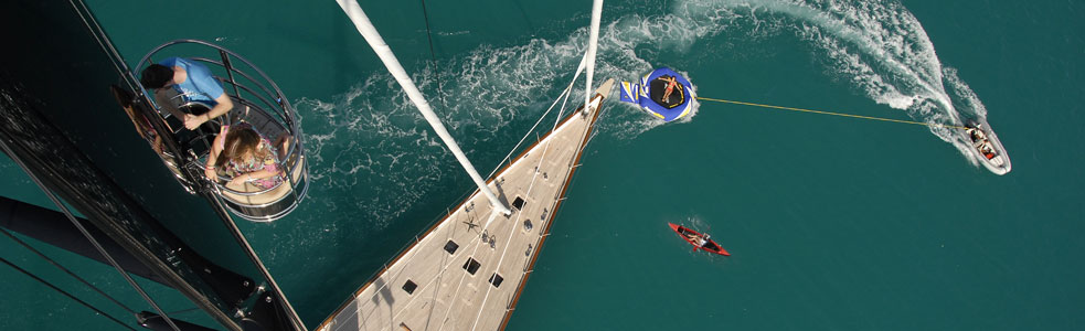 fraser yachts for charter with water toys