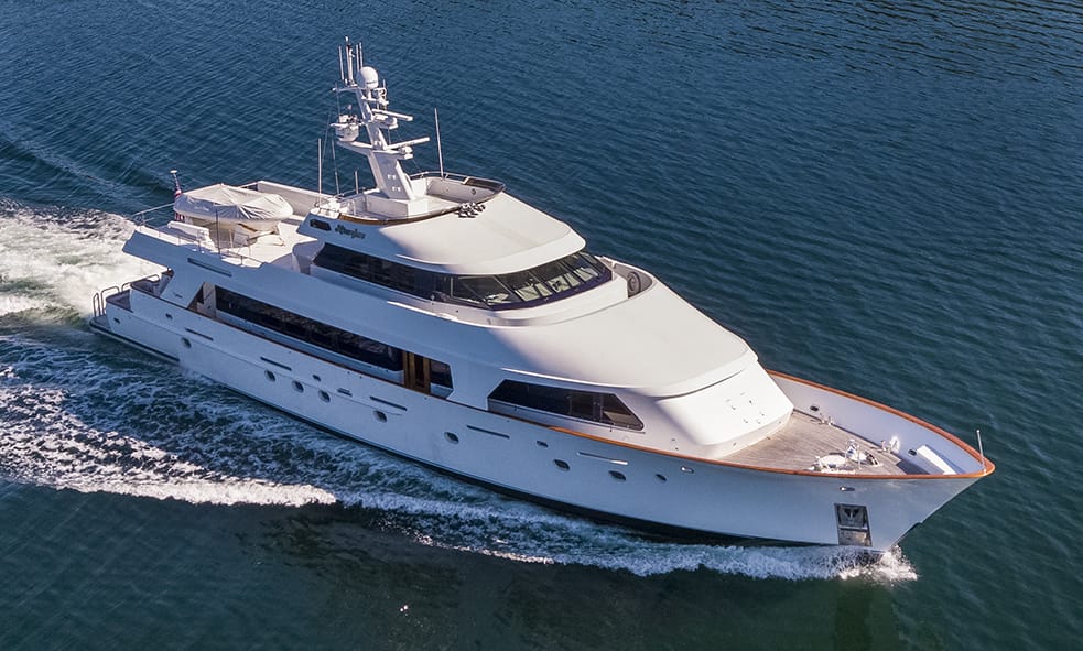 M/Y Afterglow yacht for sale front view
