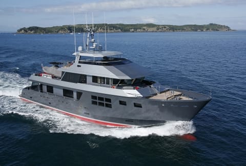 AKIKO motor yacht for charter by FRASER, built by Alloy Yachts