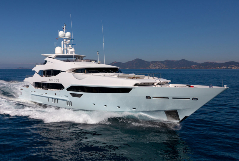 ARADOS motor yacht for charter by FRASER, built by Sunseeker