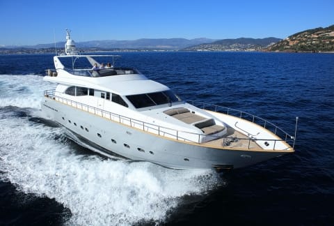 COCA VI motor yacht for charter by FRASER, built by Cantiere Navale Arno