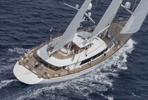 ROSEHEARTY sailing yacht for charter by FRASER, built by Perini Navi