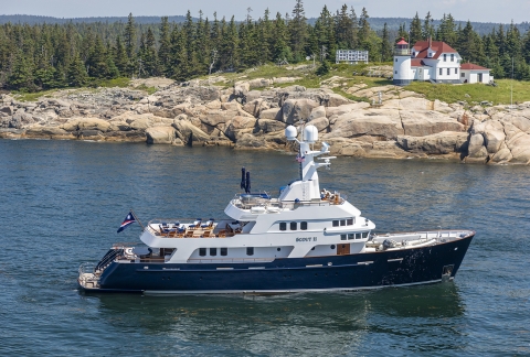 SCOUT II motor yacht for sale by FRASER, built by Brooke Yachts