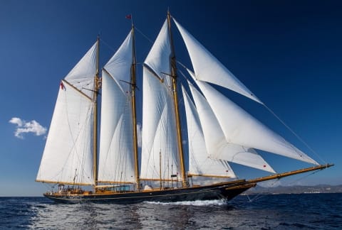 SHENANDOAH OF SARK sailing yacht for charter by FRASER, built by Townsend-Downey