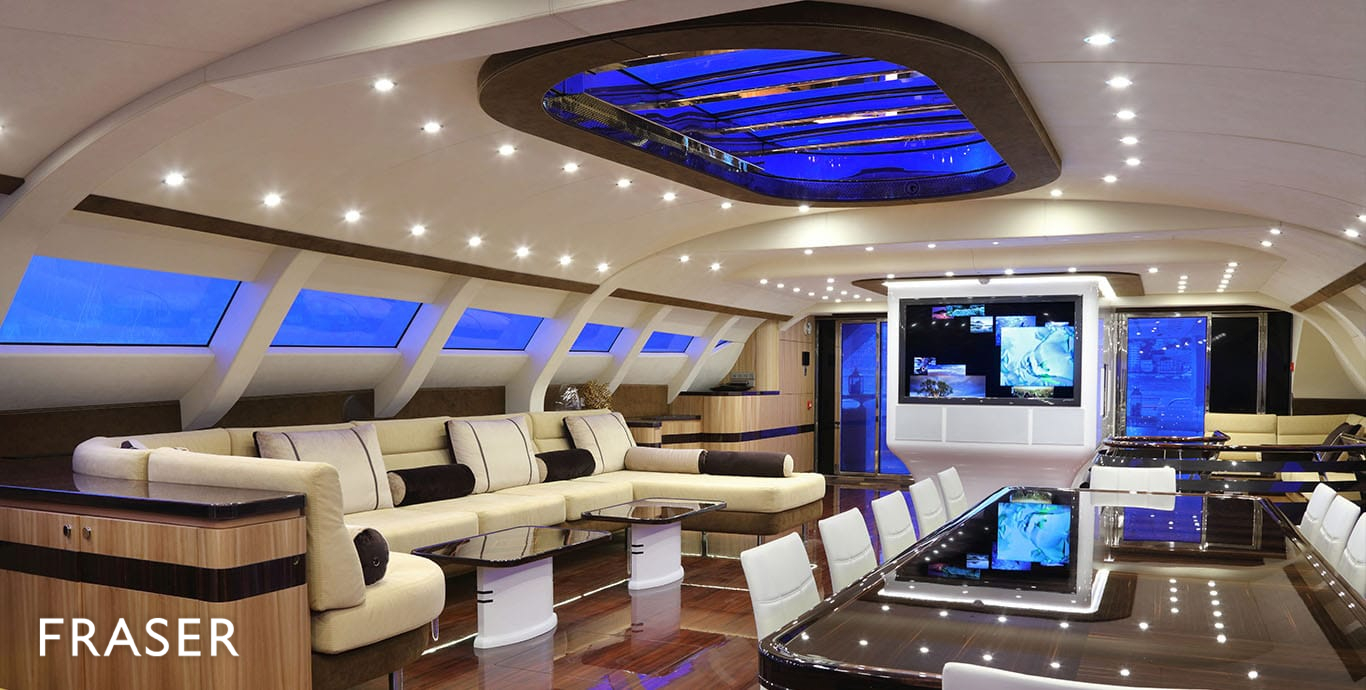 galaxy yacht interior